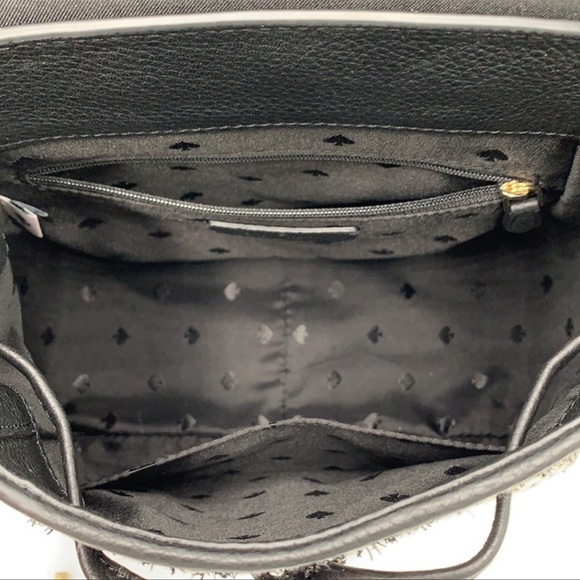 Kate Spade Leila Tweed Fabric Medium Backpack - Picture 15 of 16